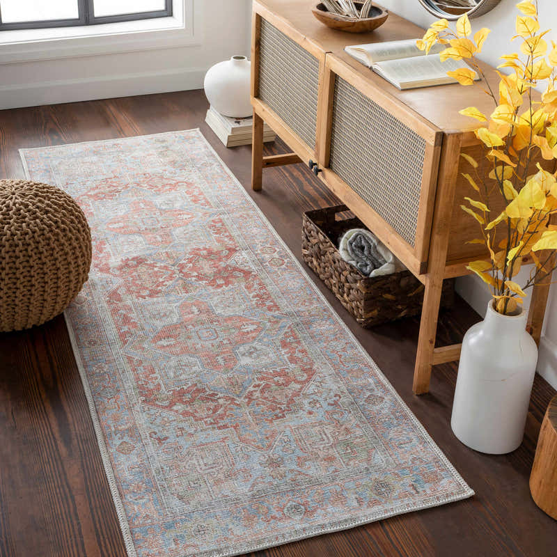 Rust Maayon Washable Rug – Boutique Rugs