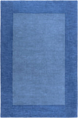 Macedon Blue Bordered Wool Rug