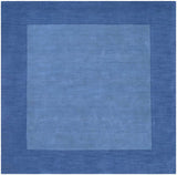 Macedon Blue Bordered Wool Rug