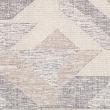 Magazine Geometric High/Low Pile Rug with Tassels - Clearance