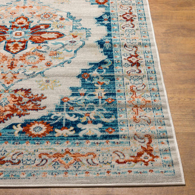 Agos Blue & Orange Area Carpet - Clearance