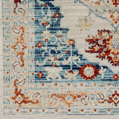 Agos Blue & Orange Area Carpet - Clearance