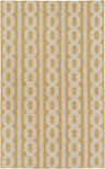 Close-up of the Magno Geometric Area Carpet. Light beige and tan wool rug with a contemporary geometric pattern. Design-Rectangle-576