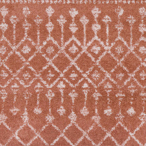 Vicksburg Coral Red All Over Pattern Rug