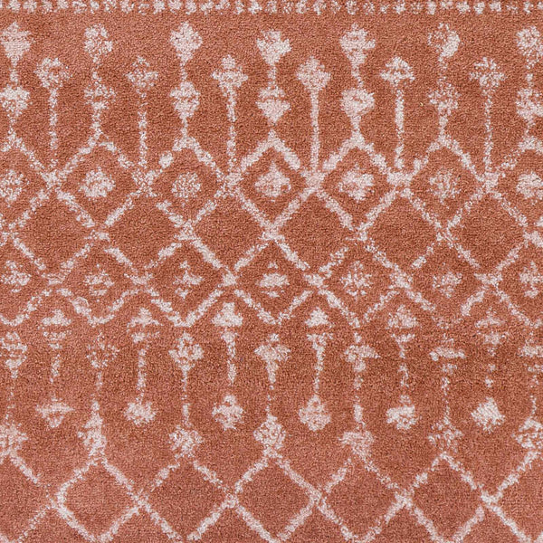 Vicksburg Coral Red All Over Pattern Rug