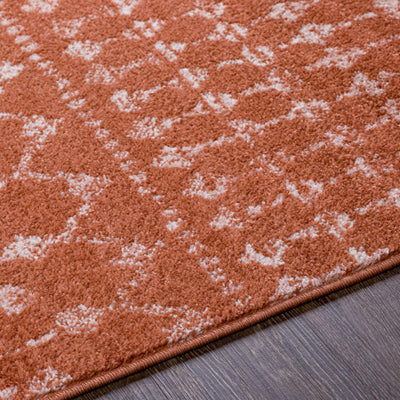 Vicksburg Coral Red All Over Pattern Rug