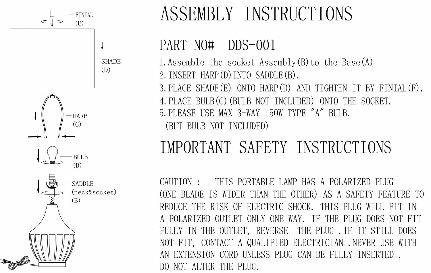 Mambulo Table Lamp - Clearance