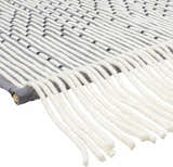 Mansura Gray and White Patterned Wall Hanging