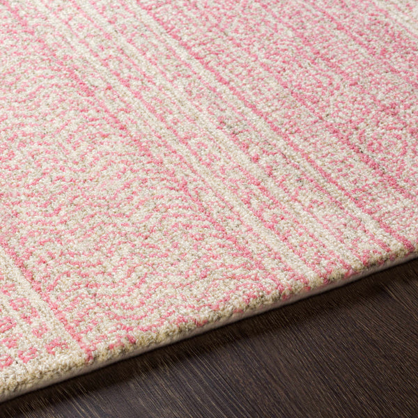 Hamdibey Pink Wool Rug - Clearance