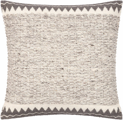 Maywood Cream Wool&Cotton Throw Pillow