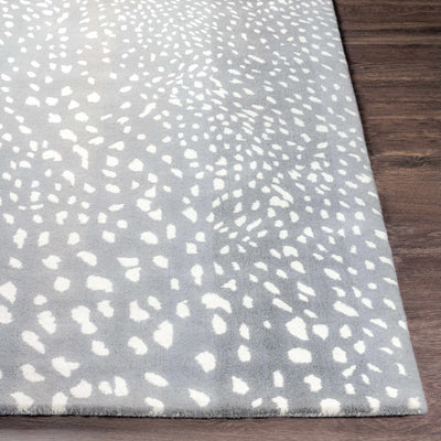 Athena Gray Giraffe Print Wool Rug