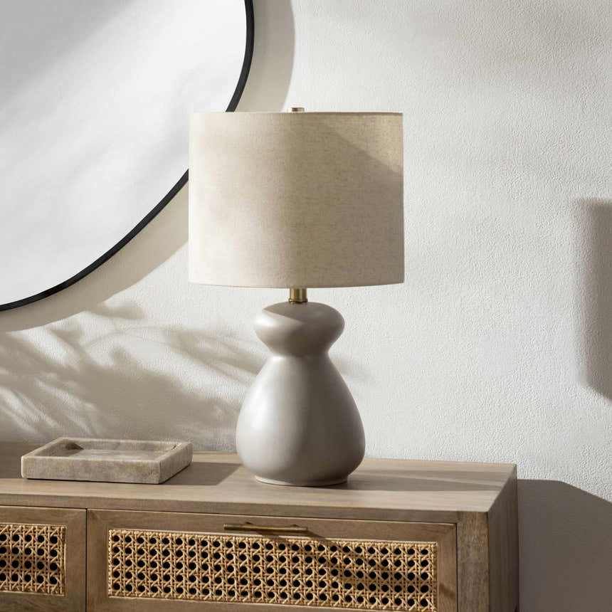Mallapuram Gray Table Lamp - Clearance
