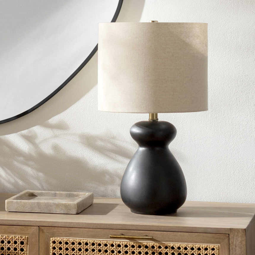 Mallapuram Black Table Lamp
