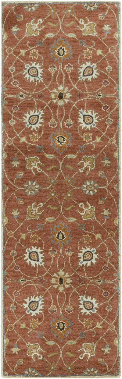 Logville Hand Tufted Rust 1119 Wool Rug