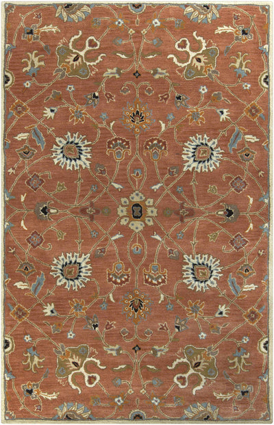 Logville Hand Tufted Rust 1119 Wool Rug