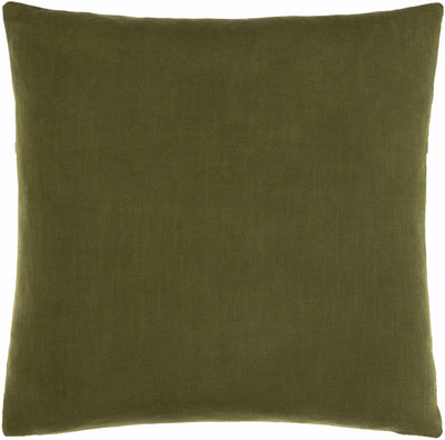 McQueeney Olive Square Throw Pillow - Clearance