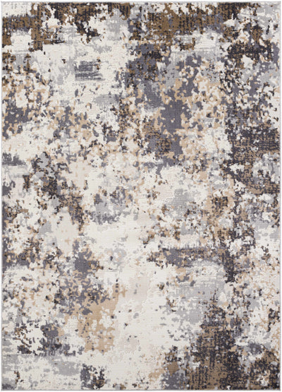 Clee Cream/Gray Abstract Rug