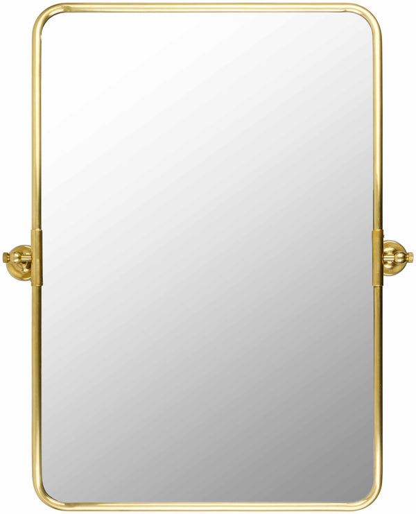 Middenmeer Gold Frame Rounded Corners Mirror