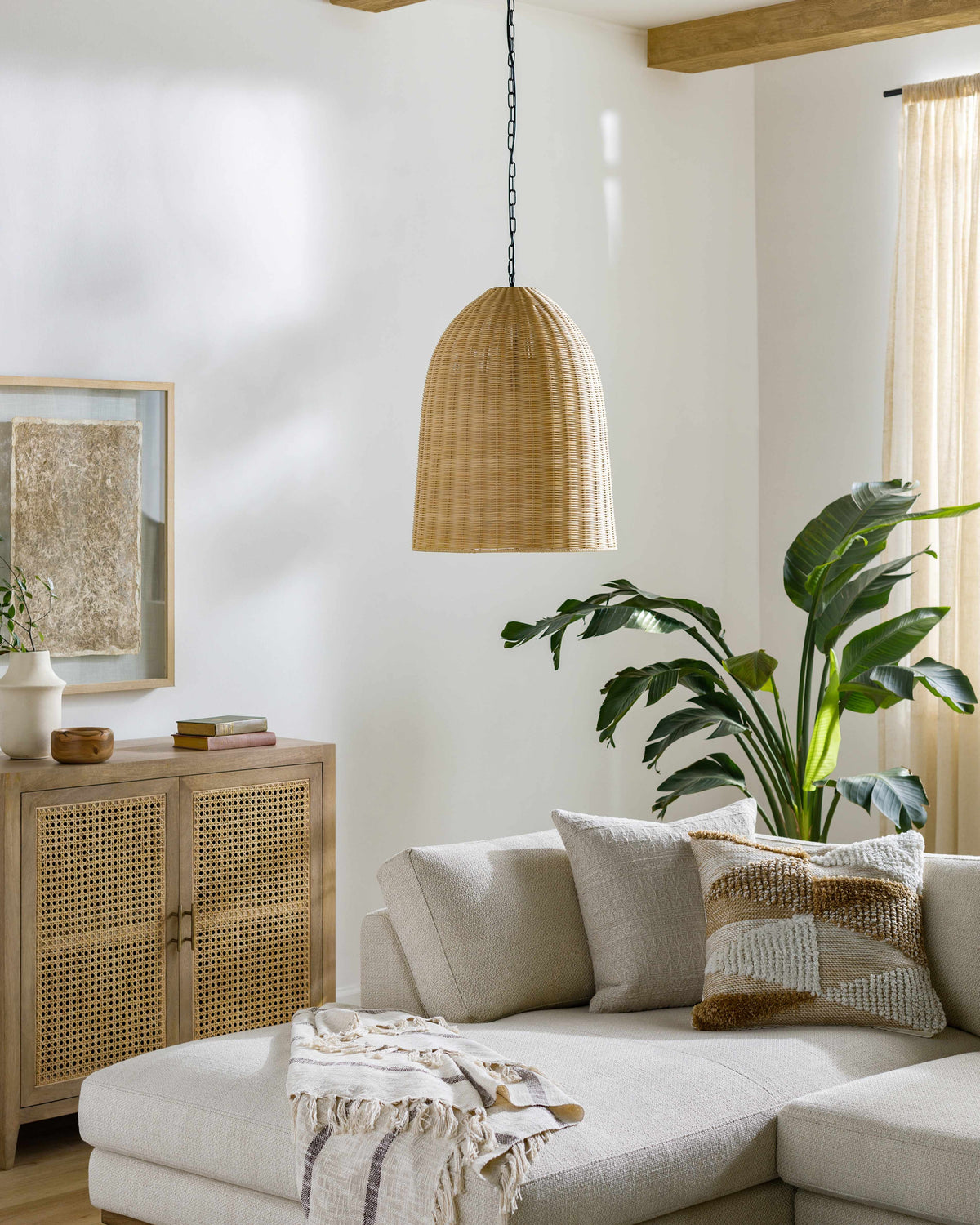 Marabella Straw Pendant - Clearance