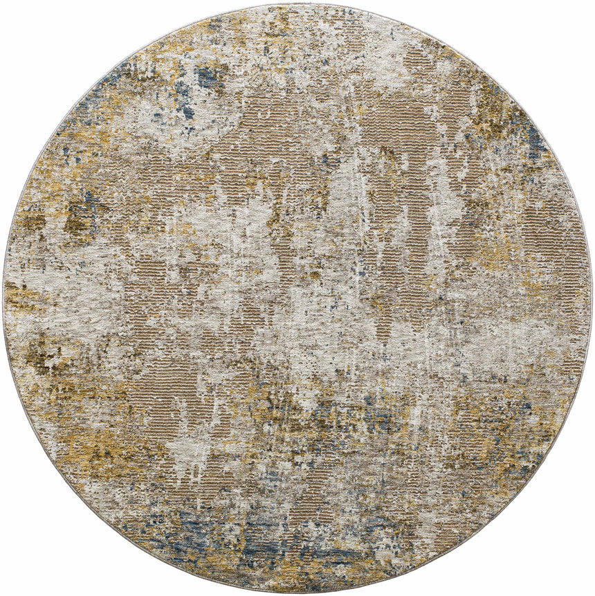 Meads Abstract Mustard Luxe Rug