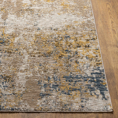 Meads Abstract Mustard Area Rug