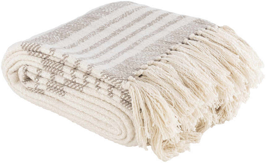 Medomak Cotton Throw Blanket with tassels