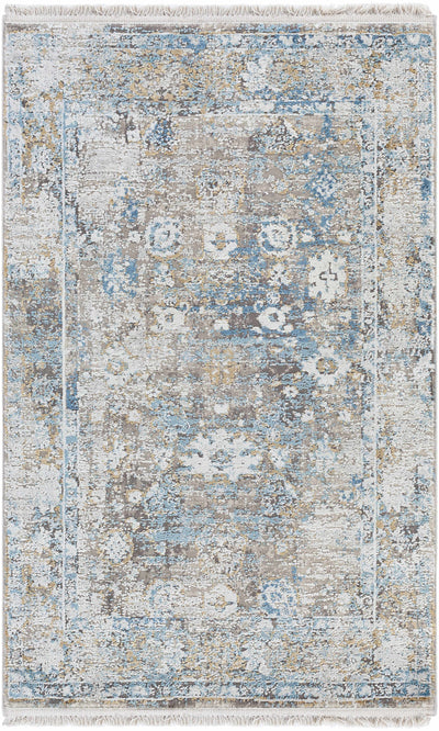 Meggett Distressed Viscose Area Rug