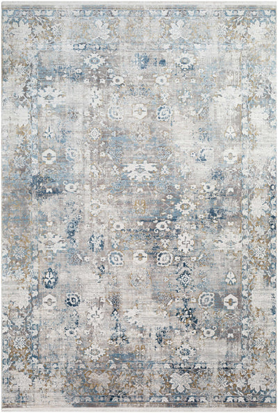 Meggett Distressed Viscose Area Rug