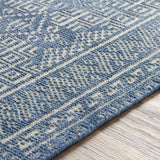 Meigs Blue Premium Viscose&Wool Rug - Clearance