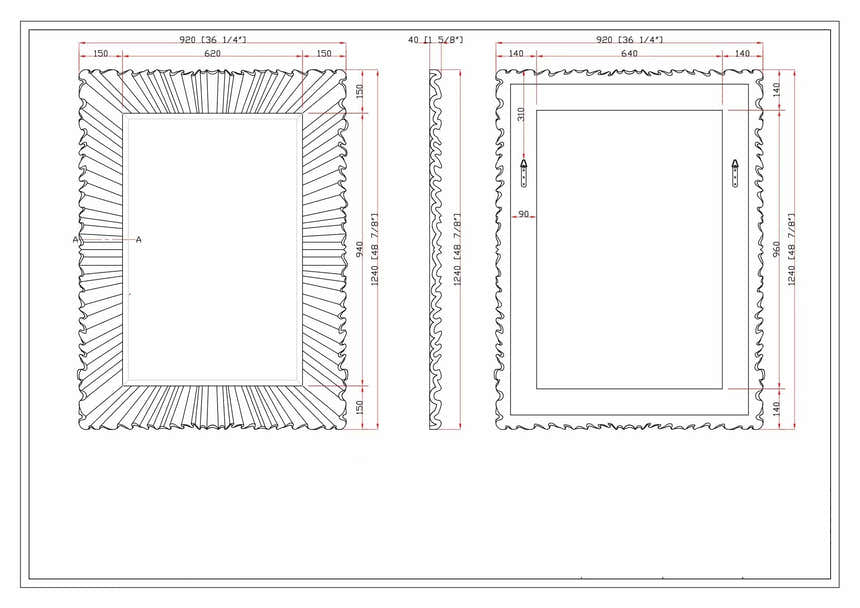 Mercier Silver Gray Mirror