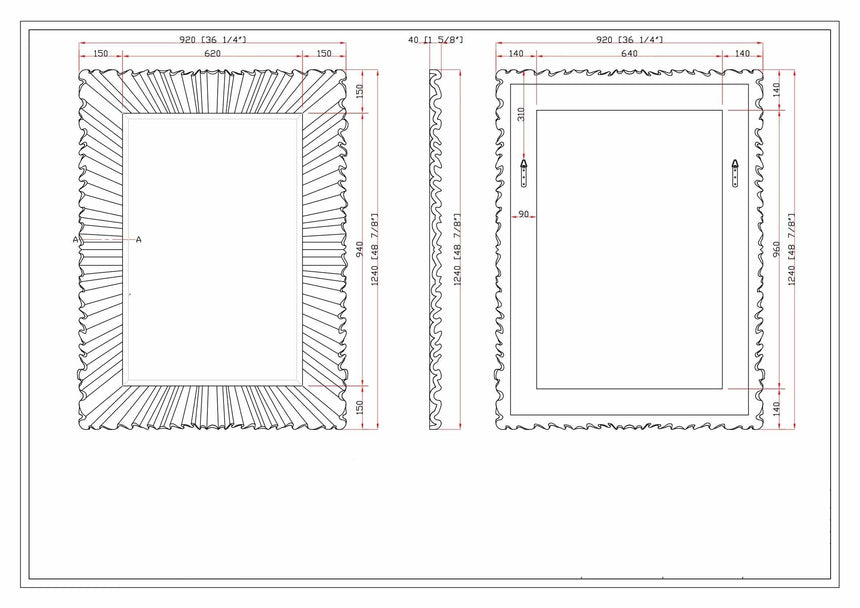 Mercier Silver Gray Mirror