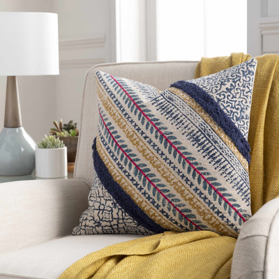 Merimbula Eclectic Textured Diagonal Accent Pillow