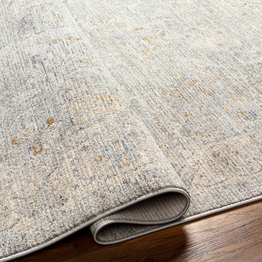 Merv Beige Neutral Statement Rug