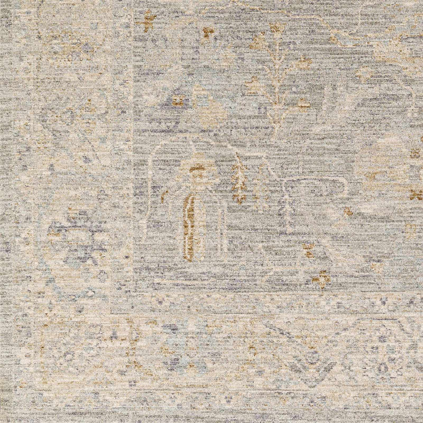 Merv Beige Neutral Statement Rug