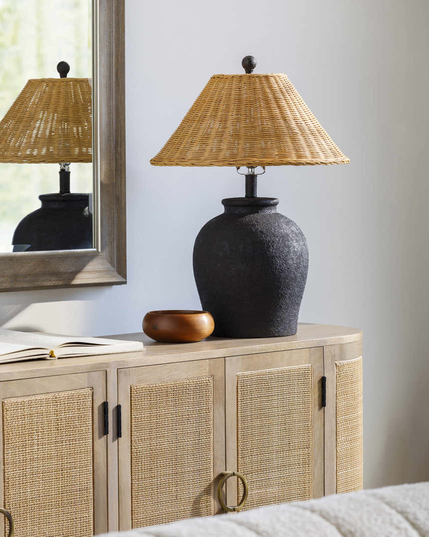 Mistelbach Straw Table Lamp