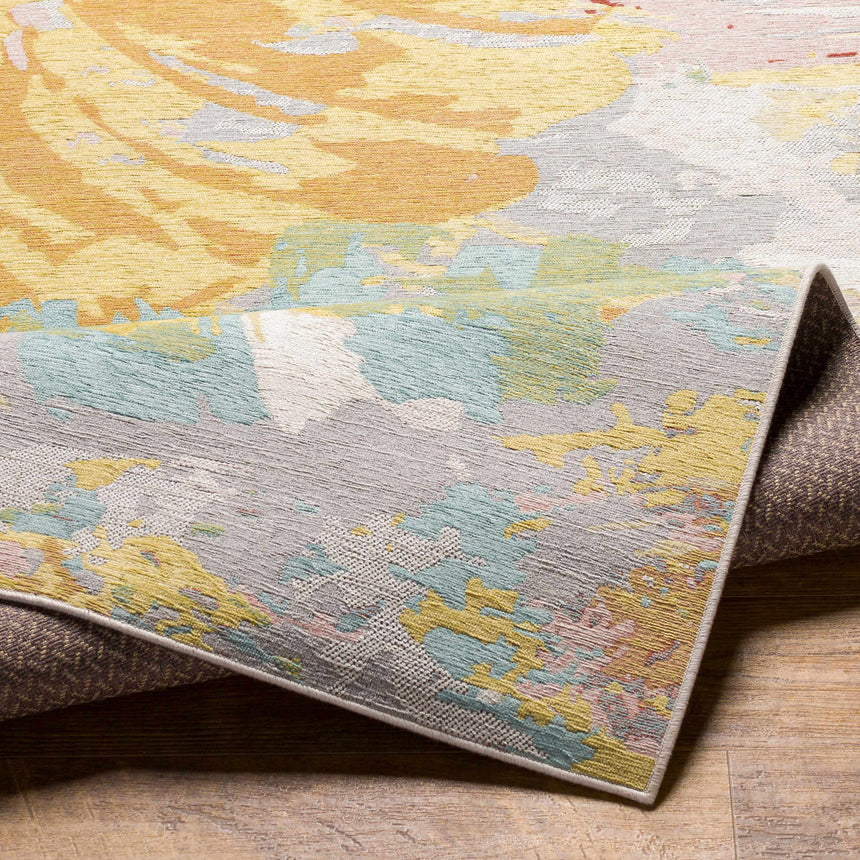 Miaray Floral Chenille Area Rug - Clearance