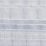 Durbin Indigo/White Cotton Flatweave Clearance Rug - Clearance