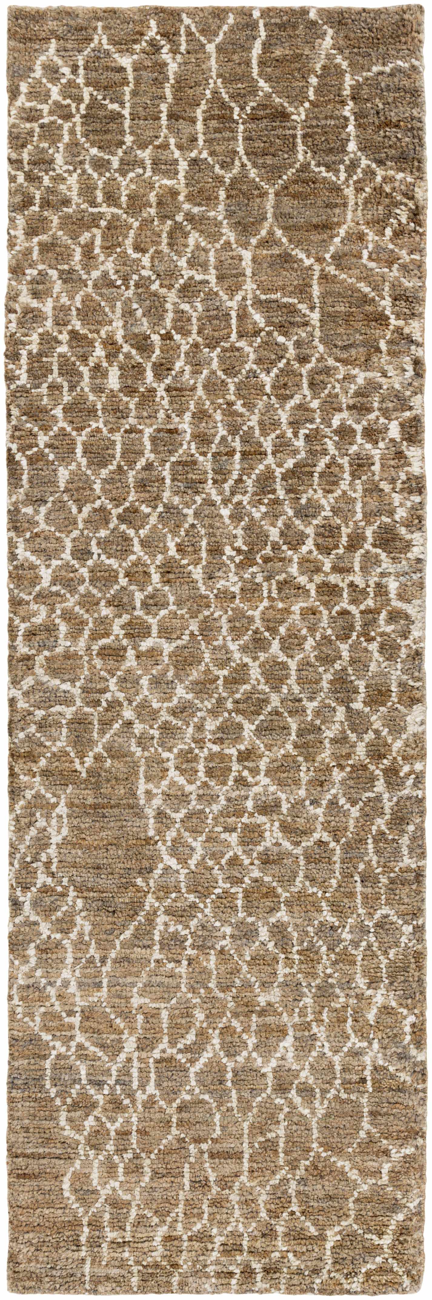 Reverse side of Milbridge Clearance Jute Rug - Clearance, focusing on underside structure and material.Natural Fibers Area Rug Backing  2'6" x 8' Runner