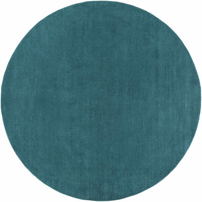 Brockton Solid Wool Teal Area Rug