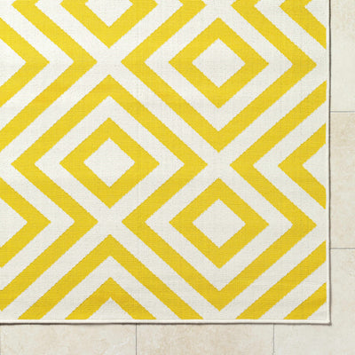 Spilsby Yellow Trellis Outdoor Rug