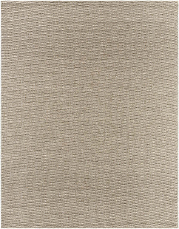 Close-up of the woven texture and neutral beige color of the Matah Beige Outdoor Area Rug. Design-Rectangle-7810