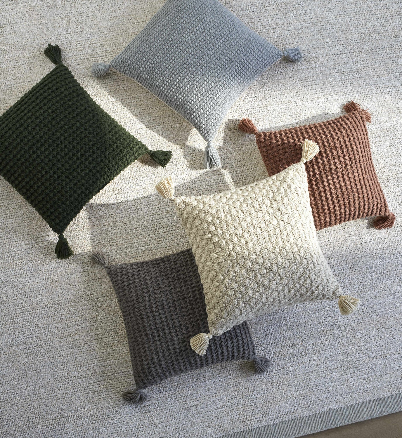 Litzy Burnt Orange Throw Pillow