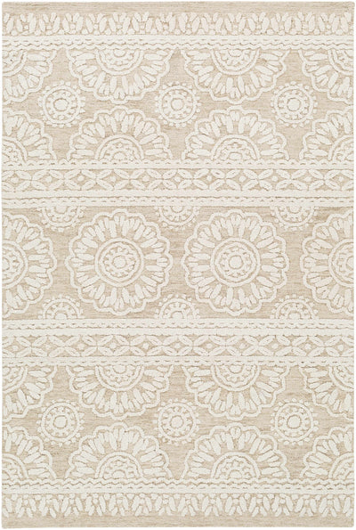 Tieton Beige/Ivory Wool Rug - Clearance