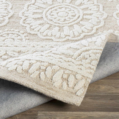 Tieton Beige/Ivory Wool Rug - Clearance