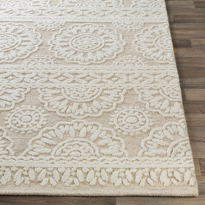 Tieton Beige/Ivory Wool Rug - Clearance