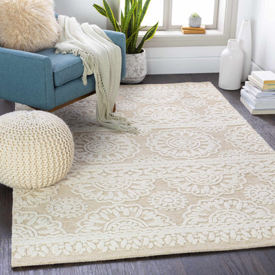 Tieton Beige/Ivory Wool Rug - Clearance