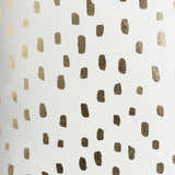 Milnesville White&Gold Polka Dot Throw Pillow