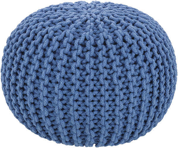 Eisenberg Woven Gray Pouf