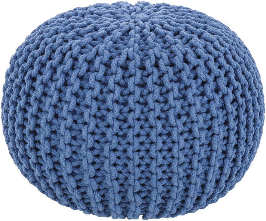 Eisenberg Woven Gray Pouf
