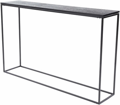Black Wood Top Console Table